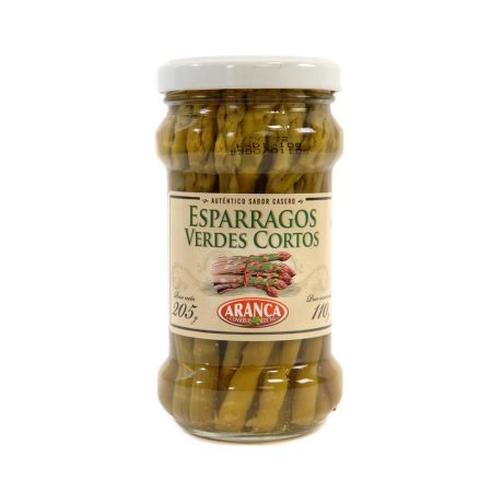 Espárragos verdes cortos